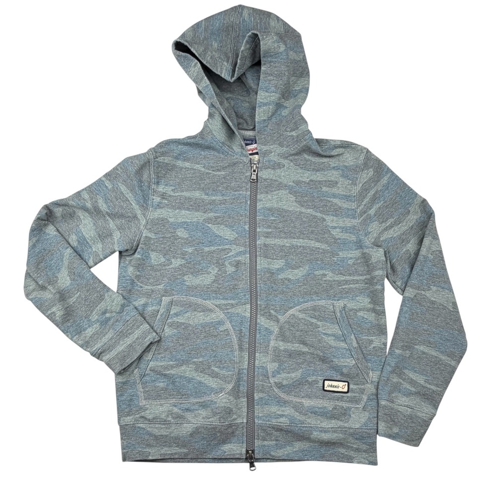johnnie-O Boys 12 Avery Jr Camo Full Zip Hoodie Jacket Double Zip